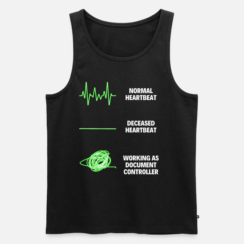 Document Controller Business Documents Responsible - Männer Premium Bio Tank Top - Schwarz