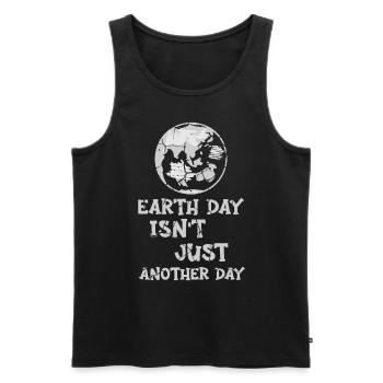 Earth Day Isn't Just Another Day Environmentalist - Men's Premium Organic Tank Top - black - Front - Michal (187cm)