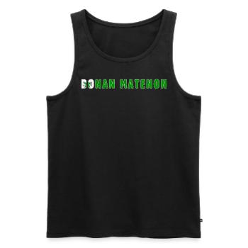 Bonan Matenon Good Morning Country Esperanto - Männer Premium Bio Tank Top - Schwarz - Vorne - AI Model Male 178 light (178cm)