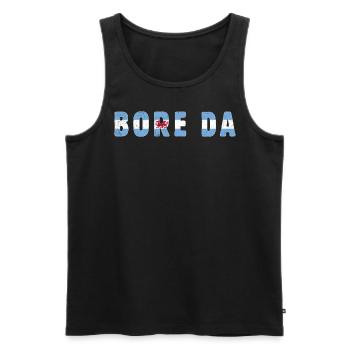 Bore Da Good Morning Country Wales - Männer Premium Bio Tank Top - Schwarz - Vorne - AI Model Male 178 light (178cm)