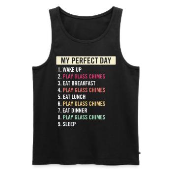 Funny Glass Chimes Players Glass Chimes Lovers - Männer Premium Bio Tank Top - Schwarz - Vorne - AI Model Male 178 light (178cm)