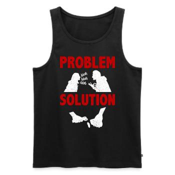 Knapping Stone Collector Problème Solution Hobby - Débardeur bio Premium Homme - noir - Devant - Michal (187cm)