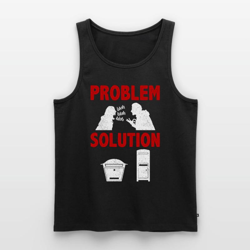Letter Boxing Wide-Screen Film Problem Solution Men's Premium Organic Tank Top