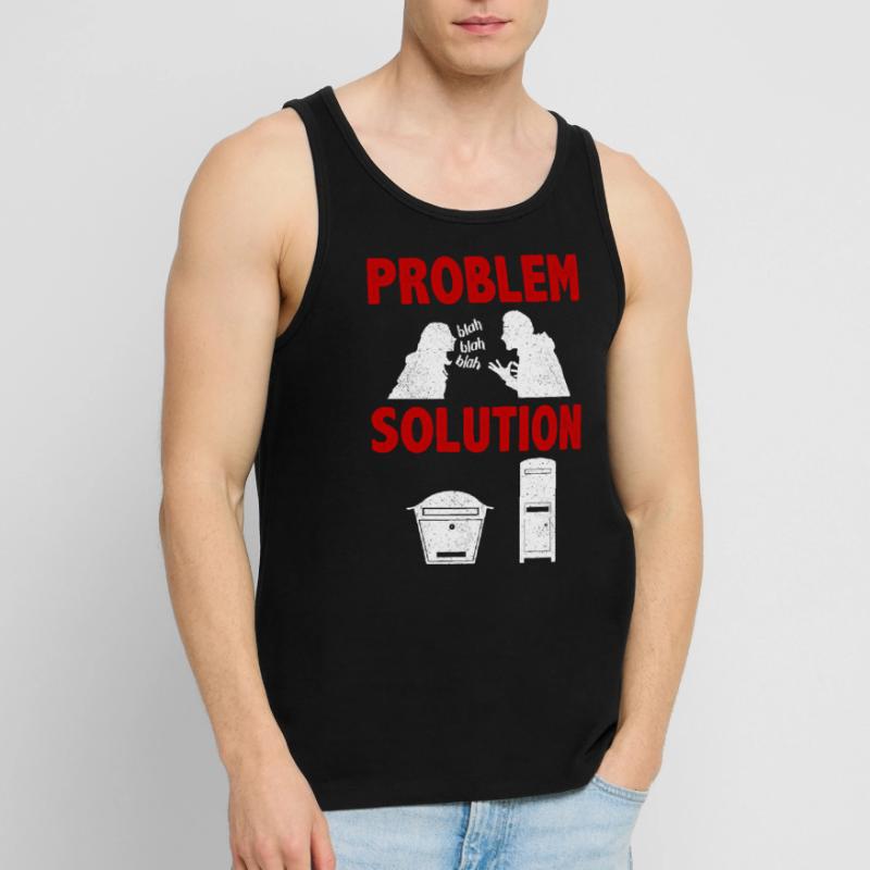 Letter Boxing Wide-Screen Film Problem Solution Men's Premium Organic Tank Top