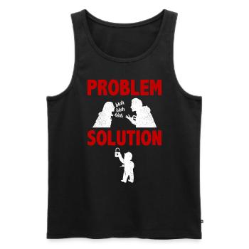 Lock Picking Lock Smithing Problem Solution Hobby - Men's Premium Organic Tank Top - black - Front - AI Model Male 178 light (178cm)
