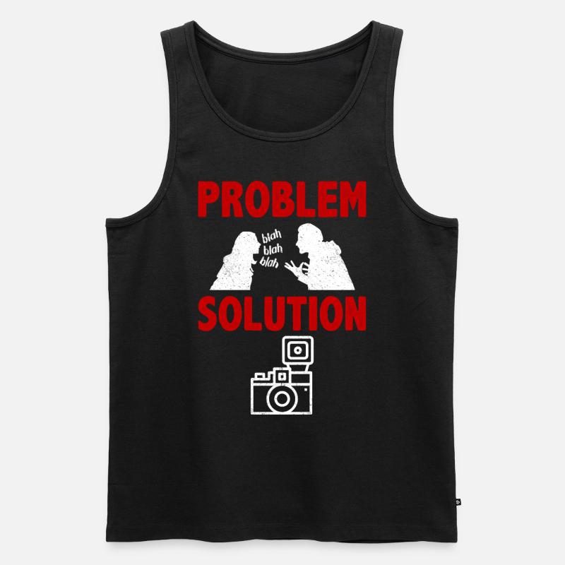 Lomography Photography Camera Problem Solution - Männer Premium Bio Tank Top - Schwarz