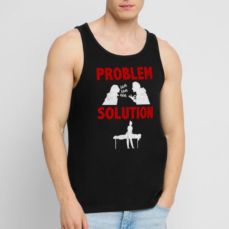 Massaging Massage Therapist Problem Solution Männer Premium Bio Tank Top