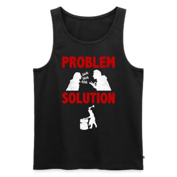 Metal Working Metal Fabrication Problem Solution - Männer Premium Bio Tank Top - Schwarz - Vorne - Michal (187cm)