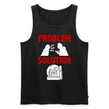 Model Building Miniatures Diorama Problem Solution - Männer Premium Bio Tank Top - Schwarz - Vorne - Michal (187cm)