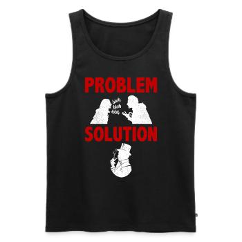 Pipe Smoking Tobacco Problem Solution Hobby - Männer Premium Bio Tank Top - Schwarz - Vorne - AI Model Male 178 light (178cm)
