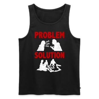 Picknicking Outing Problem Solution Hobby - Männer Premium Bio Tank Top - Schwarz - Vorne - Michal (187cm)