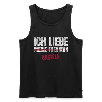 Basteln Ich Liebe Zeitvertreib Hobby - Männer Premium Bio Tank Top - Schwarz - Vorne - AI Model Male 178 light (178cm)