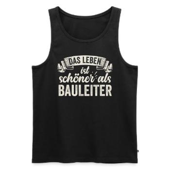 Lustige Bauleiter Baustelle Planung Organisation - Männer Premium Bio Tank Top - Schwarz - Vorne - AI Model Male 178 light (178cm)