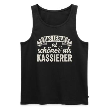 Lustige Kassierer Kasse Geld Kundenbetreuung - Männer Premium Bio Tank Top - Schwarz - Vorne - Michal (187cm)