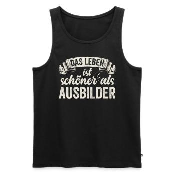 Lustige Ausbilder Schulung Lehre Weiterbildung - Männer Premium Bio Tank Top - Schwarz - Vorne - Michal (187cm)