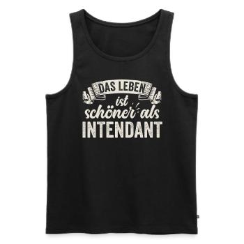 Intendant Theater Oper Kultur Veranstaltung Arbeit - Männer Premium Bio Tank Top - Schwarz - Vorne - Michal (187cm)