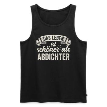 Lustige Abdichter Dichtung Poesie Verse Reimen - Männer Premium Bio Tank Top - Schwarz - Vorne - AI Model Male 178 light (178cm)