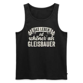 Lustige Gleibauer Gleibauerei Spaß Unterhaltung - Männer Premium Bio Tank Top - Schwarz - Vorne - Michal (187cm)