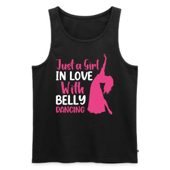 Funny Belly Dancer, Swing Dancer Hip Ballet Dancer - Männer Premium Bio Tank Top - Schwarz - Vorne - Michal (187cm)