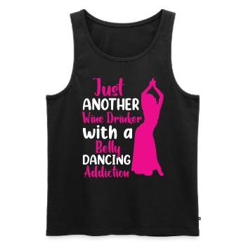 Citations de danse drôles Danseur drôle Raqs sharqi Swing - Débardeur bio Premium Homme - noir - Devant - AI Model Male 178 light (178cm)