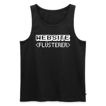 Webentwickler Programmierer App-entwickler - Männer Premium Bio Tank Top - Schwarz - Vorne - Michal (187cm)