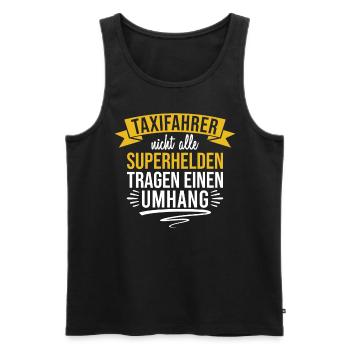 Taxifahrer Kundenservice und Kommunikation - Männer Premium Bio Tank Top - Schwarz - Vorne - Michal (187cm)