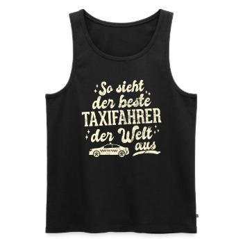 Taxifahrer Freundlichkeit und guter Kundenservice - Männer Premium Bio Tank Top - Schwarz - Vorne - Michal (187cm)