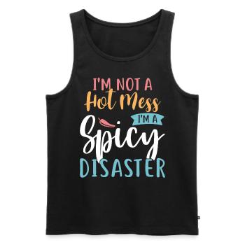 Funny Quotes And Jokes Humor And Laughter - Men's Premium Organic Tank Top - black - Front - Michal (187cm)
