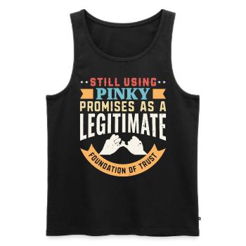 Funny Quotes And Jokes Comedy And Laughter - Men's Premium Organic Tank Top - black - Front - Michal (187cm)