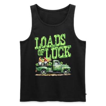 St. Patrick's Day: Jede Menge Glück - Männer Premium Bio Tank Top - Schwarz - Vorne - Michal (187cm)