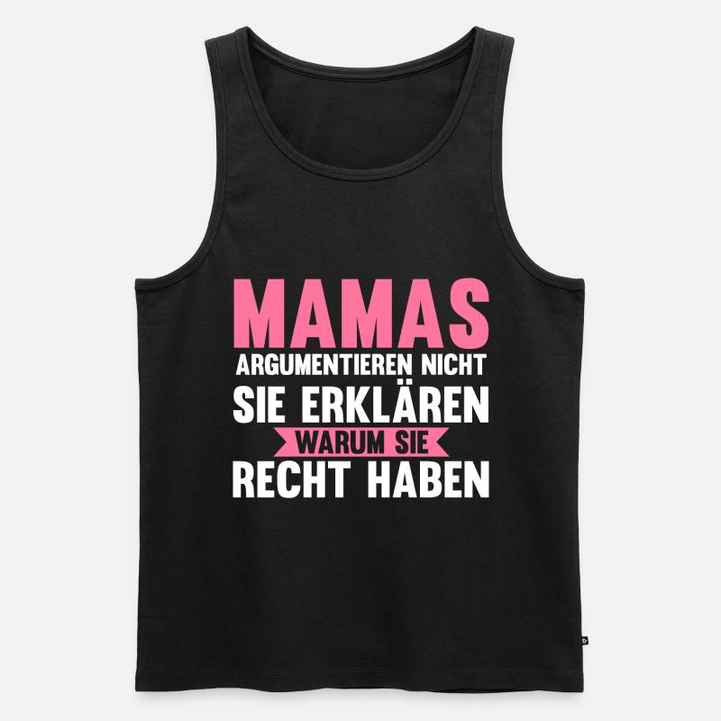 Mutter Mama - Männer Premium Bio Tank Top - Schwarz
