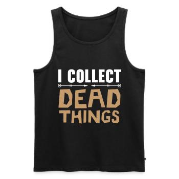Ich sammle tote Dinge Jagdtaxidermie - Männer Premium Bio Tank Top - Schwarz - Vorne - Michal (187cm)