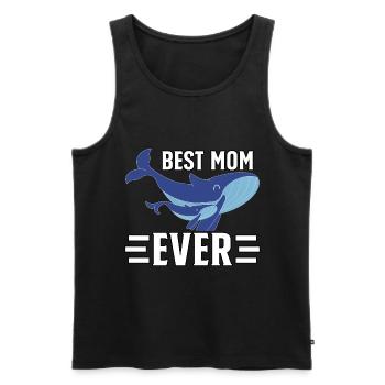 Die beste Mutter aller Zeiten - Männer Premium Bio Tank Top - Schwarz - Vorne - AI Model Male 178 light (178cm)