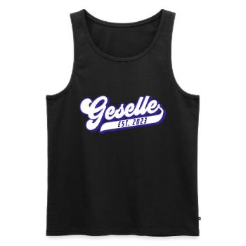Stolzer Geselle - seit 2023 | Farben änderbar - Männer Premium Bio Tank Top - Schwarz - Vorne - Michal (187cm)