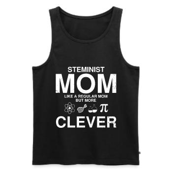 Professorin Steminist Designs für Equality Stem - Männer Premium Bio Tank Top - Schwarz - Vorne - AI Model Male 178 light (178cm)