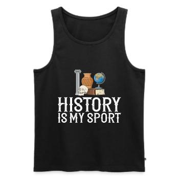 Geschichte Lehrer Lektion Professor Historiker - Männer Premium Bio Tank Top - Schwarz - Vorne - AI Model Male 178 light (178cm)