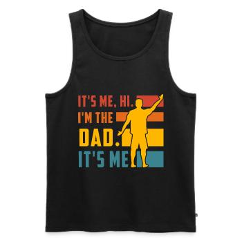 Ich bin's Hallo, ich bin der Vater, ich bin es, - Männer Premium Bio Tank Top - Schwarz - Vorne - Michal (187cm)