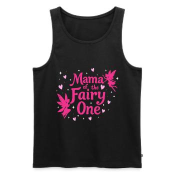 Maman de la fée Une - Débardeur bio Premium Homme - noir - Devant - Michal (187cm)
