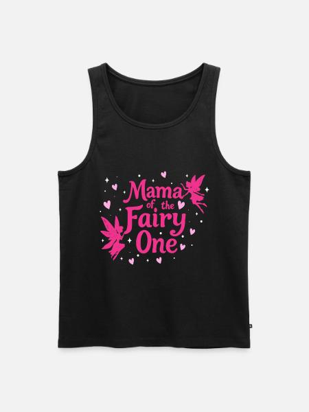 Mama of the fairy One - Men's Premium Organic Tank Top - black