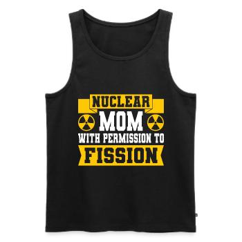 Nuclear Engineer Nuclear Technology Nuclear Energy Mom - Men's Premium Organic Tank Top - black - Front - AI Model Male 178 light (178cm)