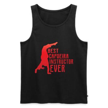 Bester Capoeira-Instruktor aller Zeiten - Männer Premium Bio Tank Top - Schwarz - Vorne - AI Model Male 178 light (178cm)