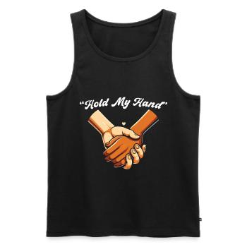 Songtexte Musikliebhaber Songwriter Musikfestival - Männer Premium Bio Tank Top - Schwarz - Vorne - AI Model Male 178 light (178cm)