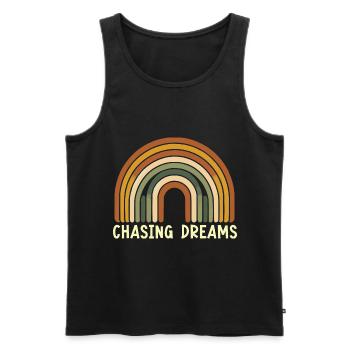 Songtexte Musikliebhaber Songwriter Musikfestival - Männer Premium Bio Tank Top - Schwarz - Vorne - AI Model Male 178 light (178cm)