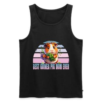 Best Guinea Pig MOM Meerscheinchen Mama - Männer Premium Bio Tank Top - Schwarz - Vorne - Michal (187cm)