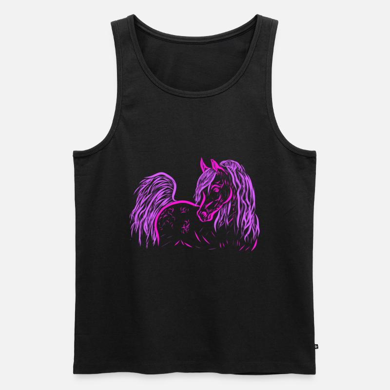 Araber Pink - Männer Premium Bio Tank Top - Schwarz