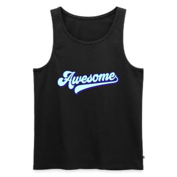 Awesome | Colors change - Men's Premium Organic Tank Top - black - Front - Michal (187cm)