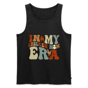 À l’époque de ma maman poulet pour les mamans poulet - Débardeur bio Premium Homme - noir - Devant - Michal (187cm)