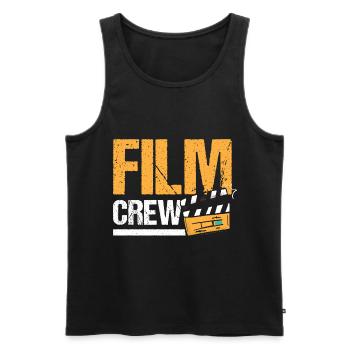 Film Crew Regisseur Filemacher Kameramann - Männer Premium Bio Tank Top - Schwarz - Vorne - Michal (187cm)