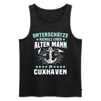 Cuxhaven Souvenir Cuxhavener Nordsee - Männer Premium Bio Tank Top - Schwarz - Vorne - AI Model Male 178 light (178cm)