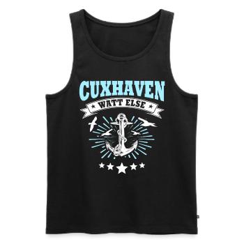 Cuxhaven Sprüche Cuxhavener Souvenir - Männer Premium Bio Tank Top - Schwarz - Vorne - Michal (187cm)